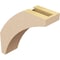 Ekena Millwork 3-inch W x 10-inch D x 10-inch H Thorton Rough Cedar Woodgrain TimberThane Knee Brace, Primed BRCUR03X10X10THRRCPR - alternate 6